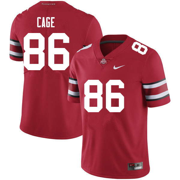 Ohio State Buckeyes #86 Jerron Cage College Football Jerseys Sale-Red